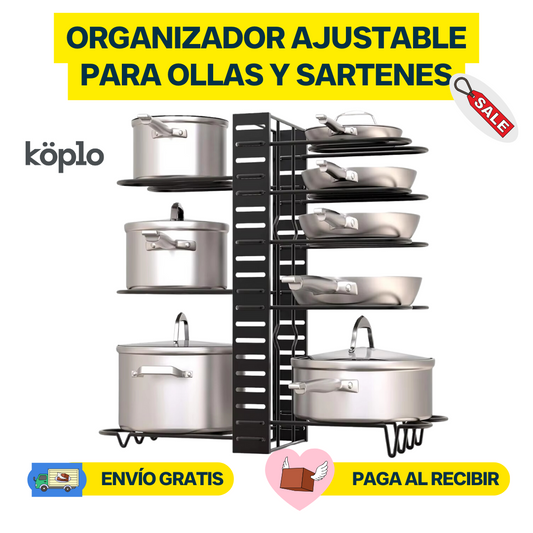 Organizador Ajustable para Ollas y Sartenes